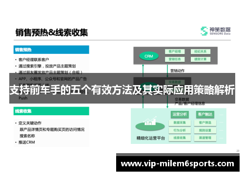 支持前车手的五个有效方法及其实际应用策略解析